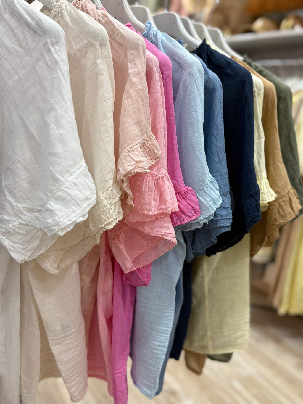 Top voile de coton