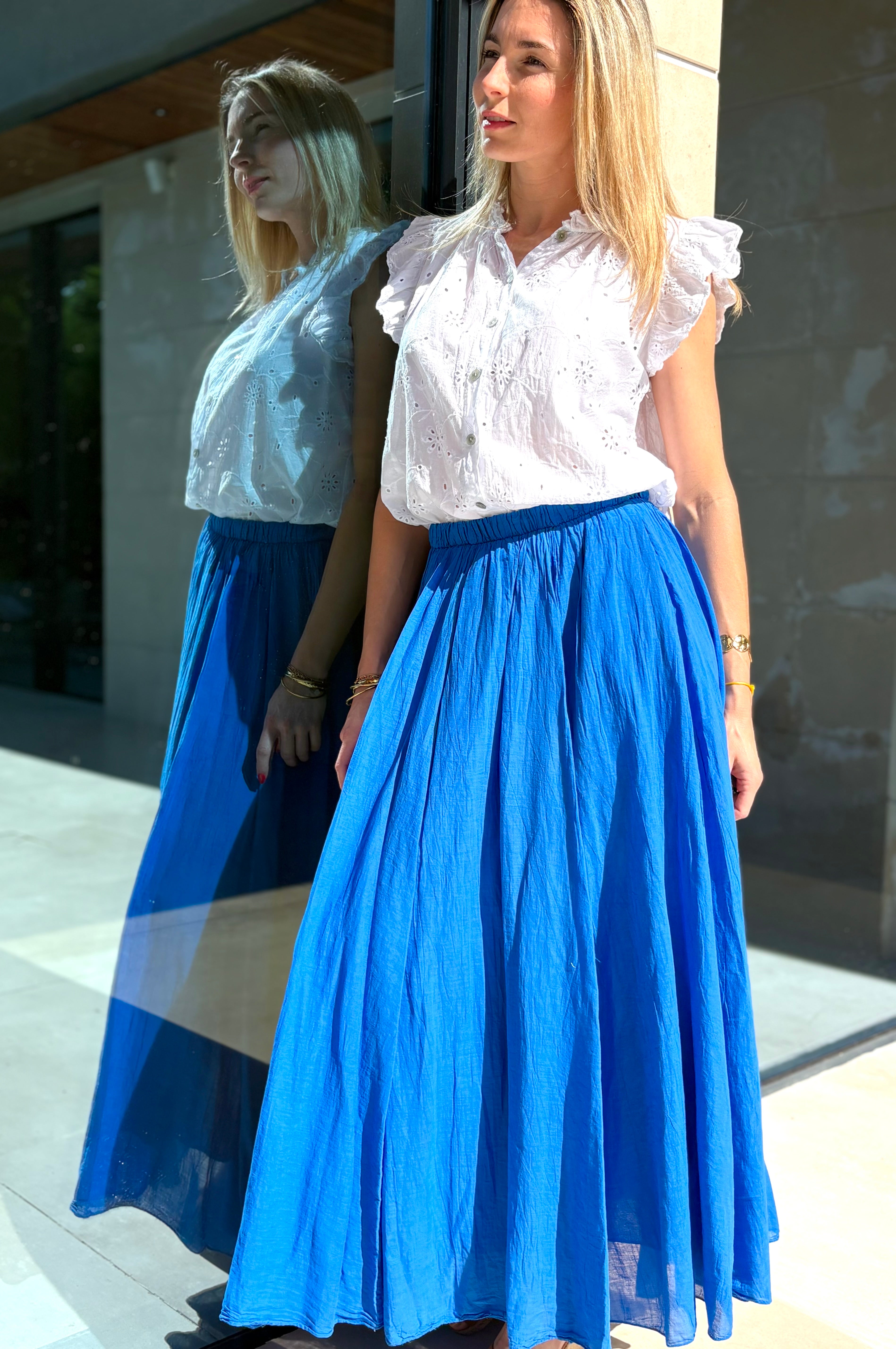 Jupe voile de coton