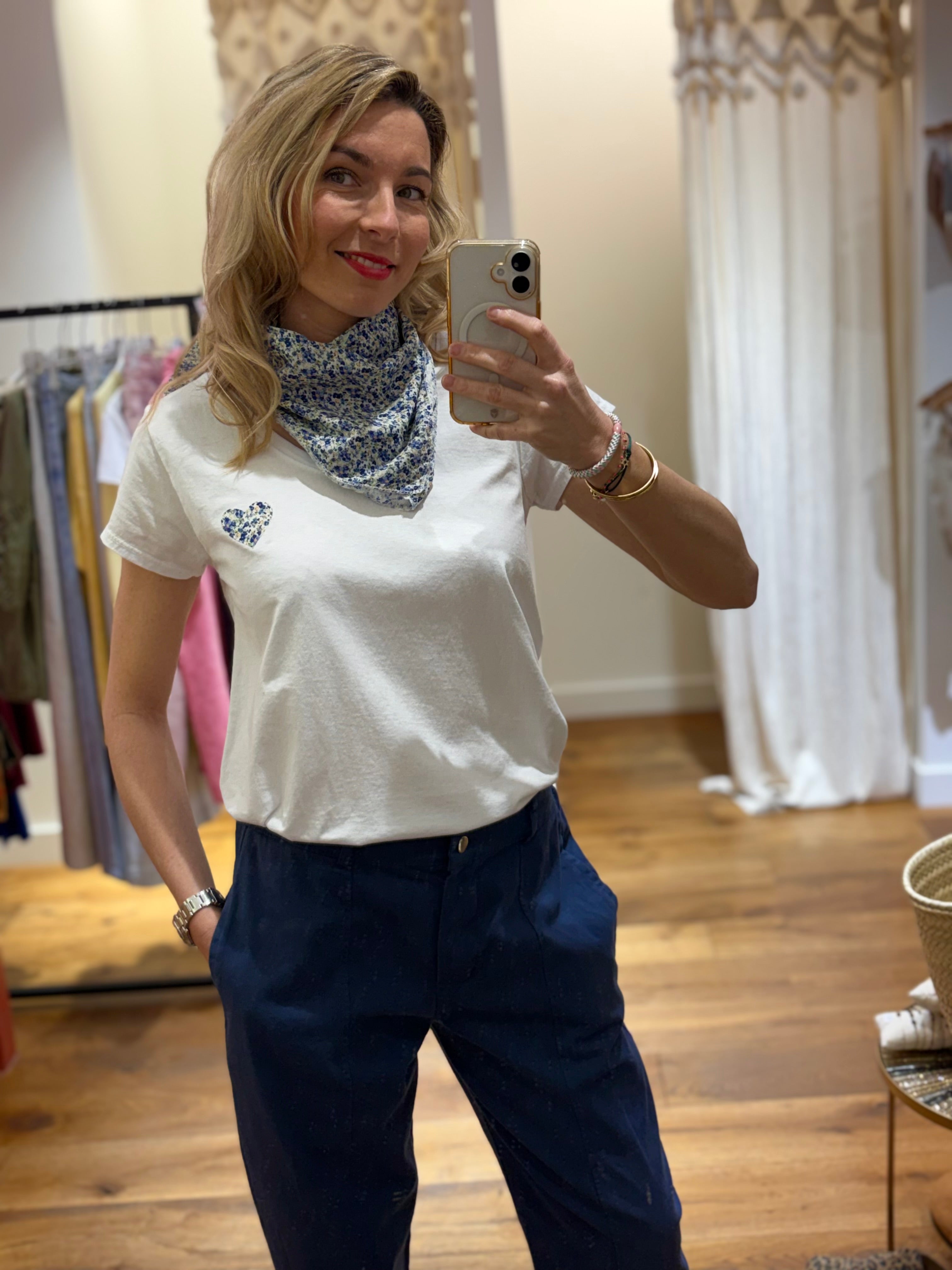 Tee-shirts Fleur avec bandana