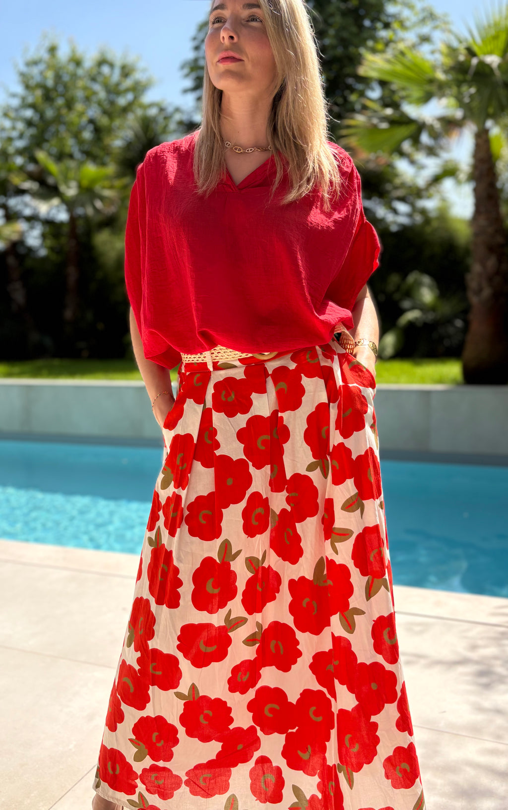 Jupe fleur