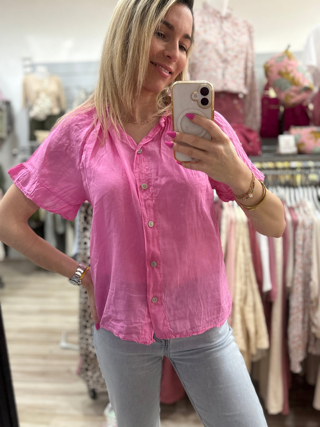 Top voile de coton