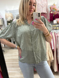Blouse vichy voile coton